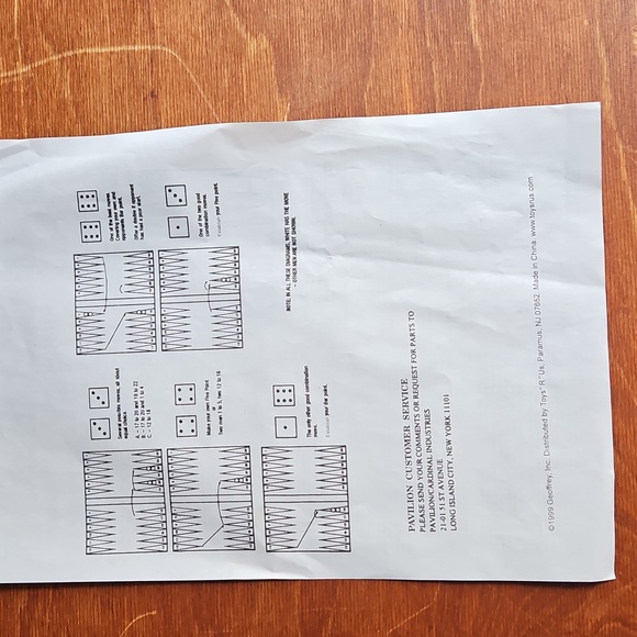 Bakgammon Game - Picture 3 of 6